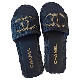 Chanel-Sandálias-Preto