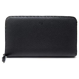 Fendi-NEW FENDI COMPANION WALLET 7M0198 IN BLACK NEW LEATHER WALLET-Black