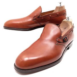 Christian Dior NOVO CRISTÃO DIOR STEFANOBI LOAFERS COM FIVELA 9 43 Mocassins Marrom