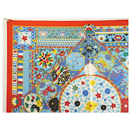 Hermès-NEUF RARE FOULARD HERMES COLLECTIONS IMPERIALES BASCHET CARRE 90 SOIE SILK SCARF-Rouge