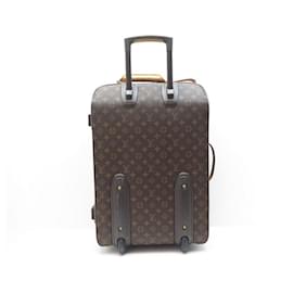 Louis Vuitton-LOUIS VUITTON PEGASE SUITCASE 55 IN MONOGRAM M CANVAS41266 CANVAS SUITCASE-Brown