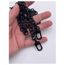 Louis Vuitton-Removable black Louis Vuitton chain shoulder strap-Black