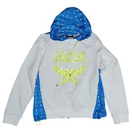 MCM Sweatshirt Jacket Blue White Neon White Blue