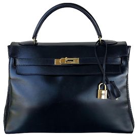 Hermès hermes kelly 32 Back in Black Box Leather Black