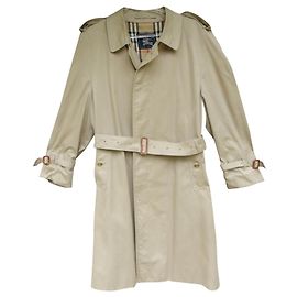 Casaco impermeável vintage Burberry 50 Bege