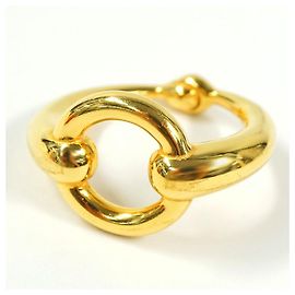 Hermès HERMES Horse Bit Anello sciarpa donna oro D'oro
