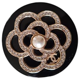 Spilla Chanel Camelia Nero