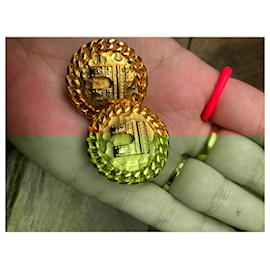 Céline-Superb new vintage Céline earrings-Gold hardware