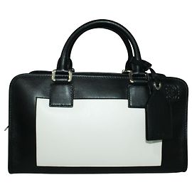 Loewe Amazona bicolore 28 borsetta Nero