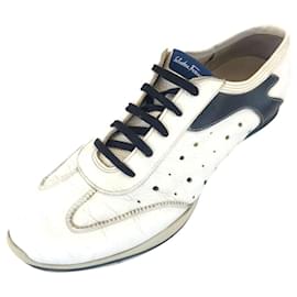 Salvatore Ferragamo White Leather Sneakers White