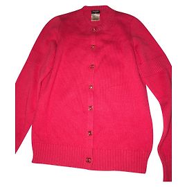 Gilet Chanel Rose en Cachemire Rose