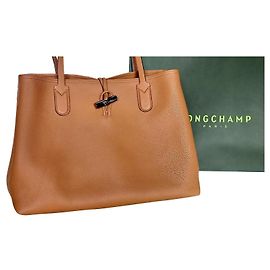 Sac Roseau Longchamp Caramel Caramel