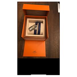 Hermès Kelly lined tour watch Blue