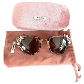 Miu Miu Gafas de sol Estampado de leopardo