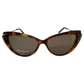 Yves Saint Laurent-Vintage Cat-eye sunglasses-Brown