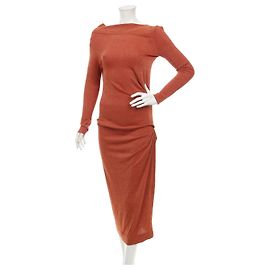 Robe Vivienne Westwood Anglomania Orange Viscose Orange