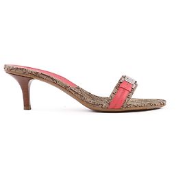 Christian Dior Vintage Diorissimo Mules Brown Beige