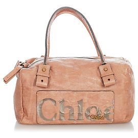 Chloé Chloe Rosa Eclipse-Leder-Boston-Tasche Pink