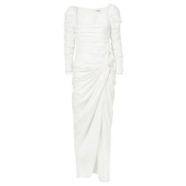Khaite Shawna Kleid Weiß Viscose Weiß