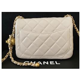 Chanel-Pearl Crush Square Mini Patta Singola-Porpora