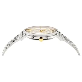 Versace-V-Essential Bracelet Watch-Silvery,Metallic