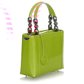 Dior-Dior Orange Malice Leather Handbag-Orange