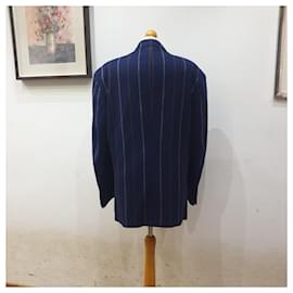 Trussardi-Trussardi giacca vintage righe-Blu