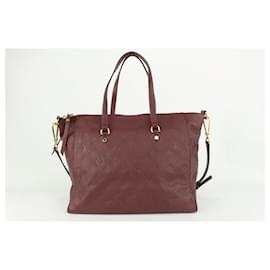 Louis Vuitton-Bordeaux Monogram Empreinte Leather Lumineuse PM 2Way Tote Bag-Other