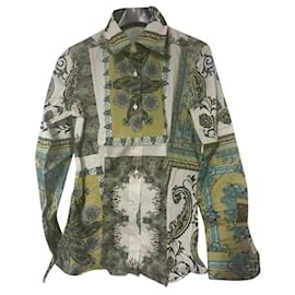 Etro camicia stretch paisley Multicolore