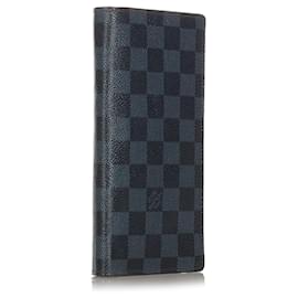 Louis Vuitton-Louis Vuitton Black Damier Graphite Brazza-Black,Blue,Other