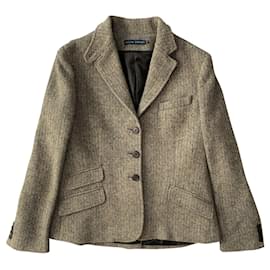 Ralph Lauren-Wool blazer jacket-Beige