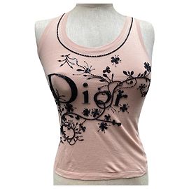 Sublime Dior Perlen-Tanktop Beige