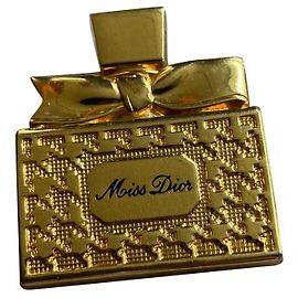 Superbe broche Dior Miss Dior Bijouterie dorée