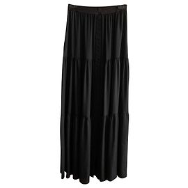 Pier Antonio Gaspari Jupe longue gitane noire Noir