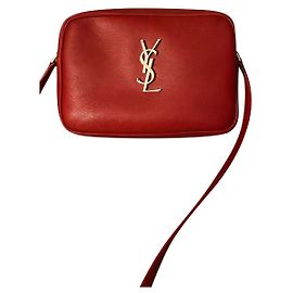 Saint Laurent Borsa a tracolla con nappe Rosso