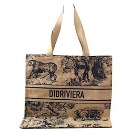 Dior Totes Beige Navy blue