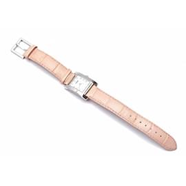 Fendi-(Used) FENDI Classico Croco Embossed Leather Band Watch Watch Silver Pink-Pink