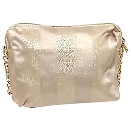 Fendi-Sac à bandoulière Fendi à paillettes argentées-Argenté,Doré