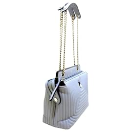 Fendi-Fendi Blue DotCom Leather Shoulder Bag-Blue,Light blue