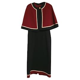 Gucci-Gucci-Kleid und Bolero-Rot,Marineblau