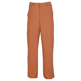 Burberry Wollhose mit weitem Bein Orange