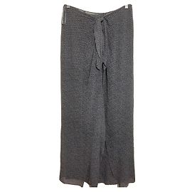 Emanuel Ungaro Pantalone Ungaro in seta con wrap over Grigio Grigio antracite