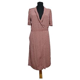 Robe Noa Noa Hug Me Rose et Gris Viscose Rose Gris