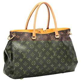 Louis Vuitton-Louis Vuitton Brown Monogram Pallas MM Satchel-Brown