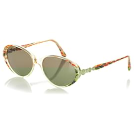 Fendi-Fendi Black Round Tinted Sunglasses-Black,Golden