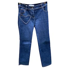 Christian Dior Vaqueros Sublime Dior corazón Azul