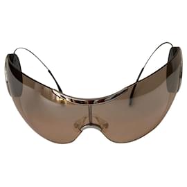 Dior-Dior Sport 2 Woman Shield Sonnenbrille mit einziehbaren Bügeln-Beige