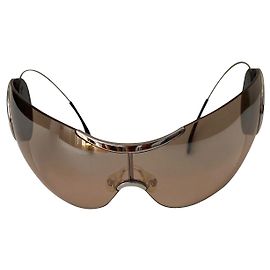 Dior Sport 2 Occhiali da sole a scudo donna con aste retrattili Beige