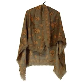 Sciarpa Alexander McQueen Marrone