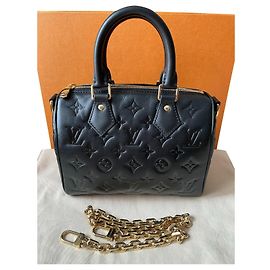 Louis Vuitton Speedy 22 schwarze neun sammler Schwarz